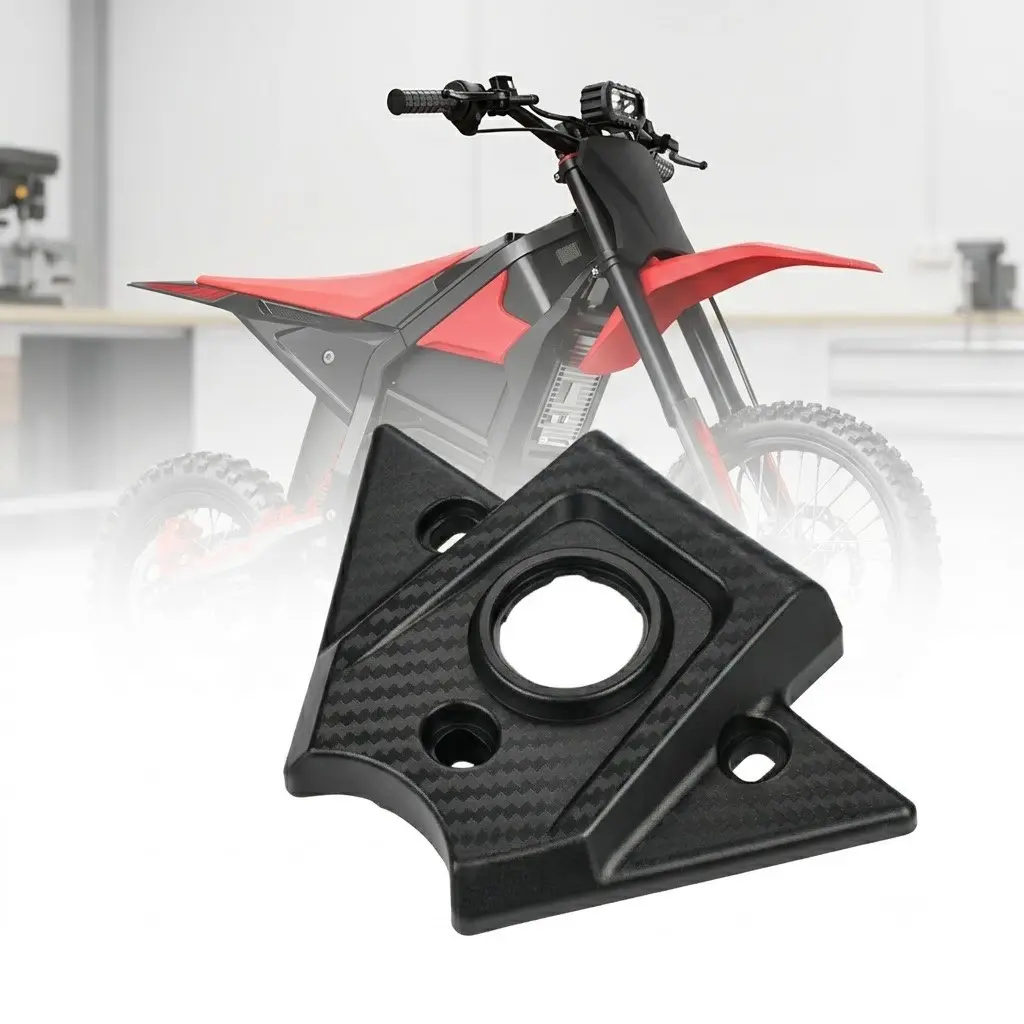 Electric Dirt Bike Controller Cover Replacement, Carbon Fiber Pattern Protector for Yozma in 10, Durable and Stylish Accessory