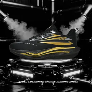 BDHJYDB Black Golden Colorway Carbon Plate Running Shoes| Full-Foot Carbon Plate Support, Body Tested / Professional Marathon Racing Model 2026 New Black Golden Sports Running Shoes!Ultra-Light Mesh Upper for Breathability, Shock Absorption and Rebound