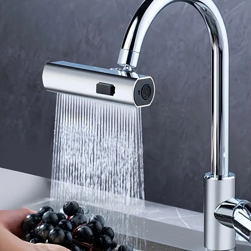 Multi-Functional Three-In-One Kitchen Faucet, Touch Rotating Nozzle, Sink Extender, Fruit Vegetable Cleaner, Kitchen Accessories, Faucet for Kitchen Sink