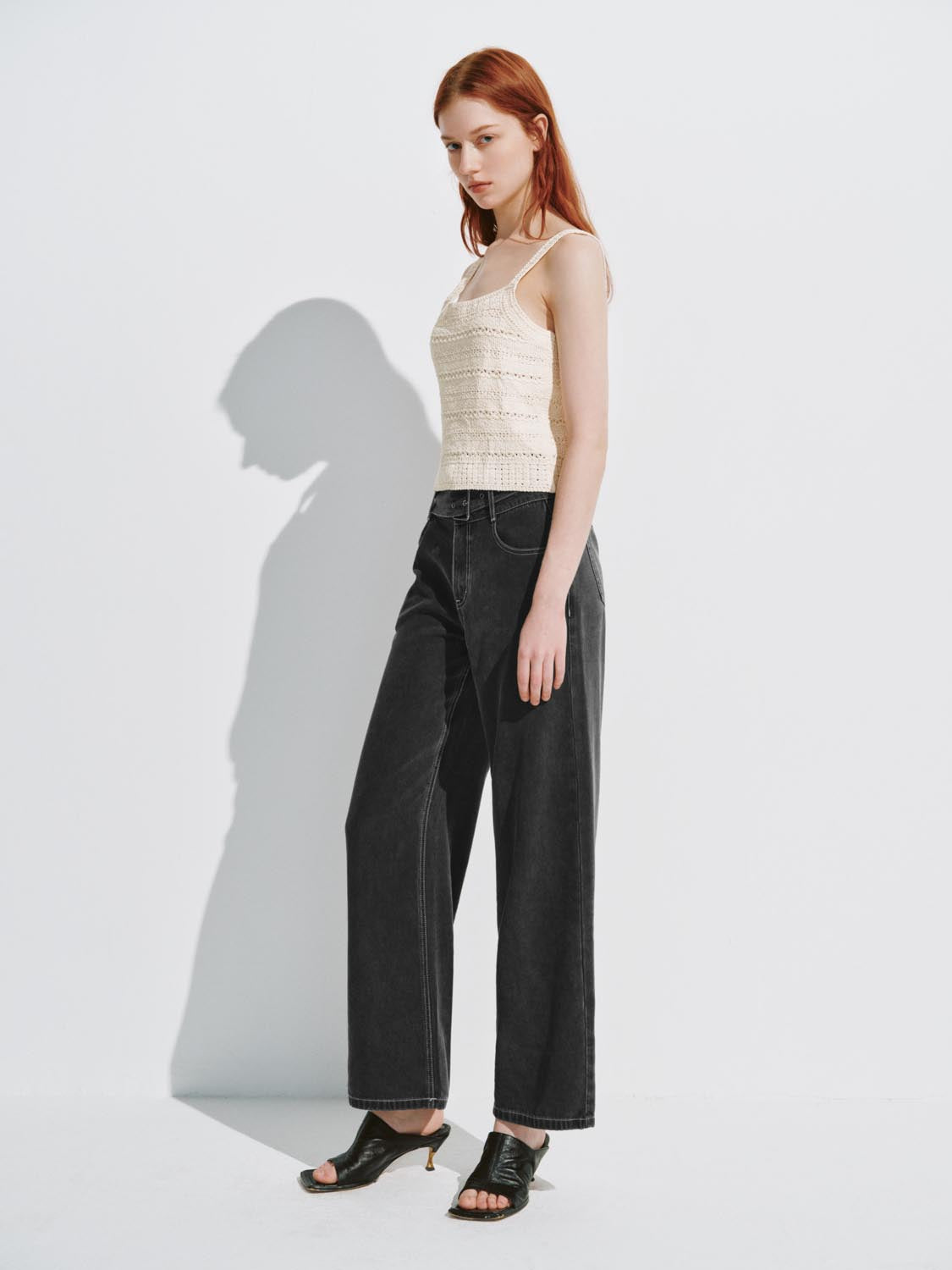 URBAN REVIVO 2026 Summer Women's Retro Stylish Belted Lyocell Wide-Leg Jeans