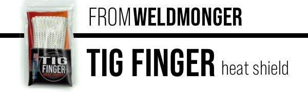 Weldmonger TIG Finger Heat Shield, Pocket Size, Fiberglass, Unisex