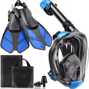 Full Face Snorkel Mask Set, Drysuit Full-Face Hood, Free Diving Gear, Specialized Equipment for Freedive Enthusiasts