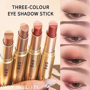 Matte and shimmer eyeshadow stick in premium matte gold casing. Rich color adds layers to eye makeup. Compact yet elegant, great for gatherings and refined social occasions