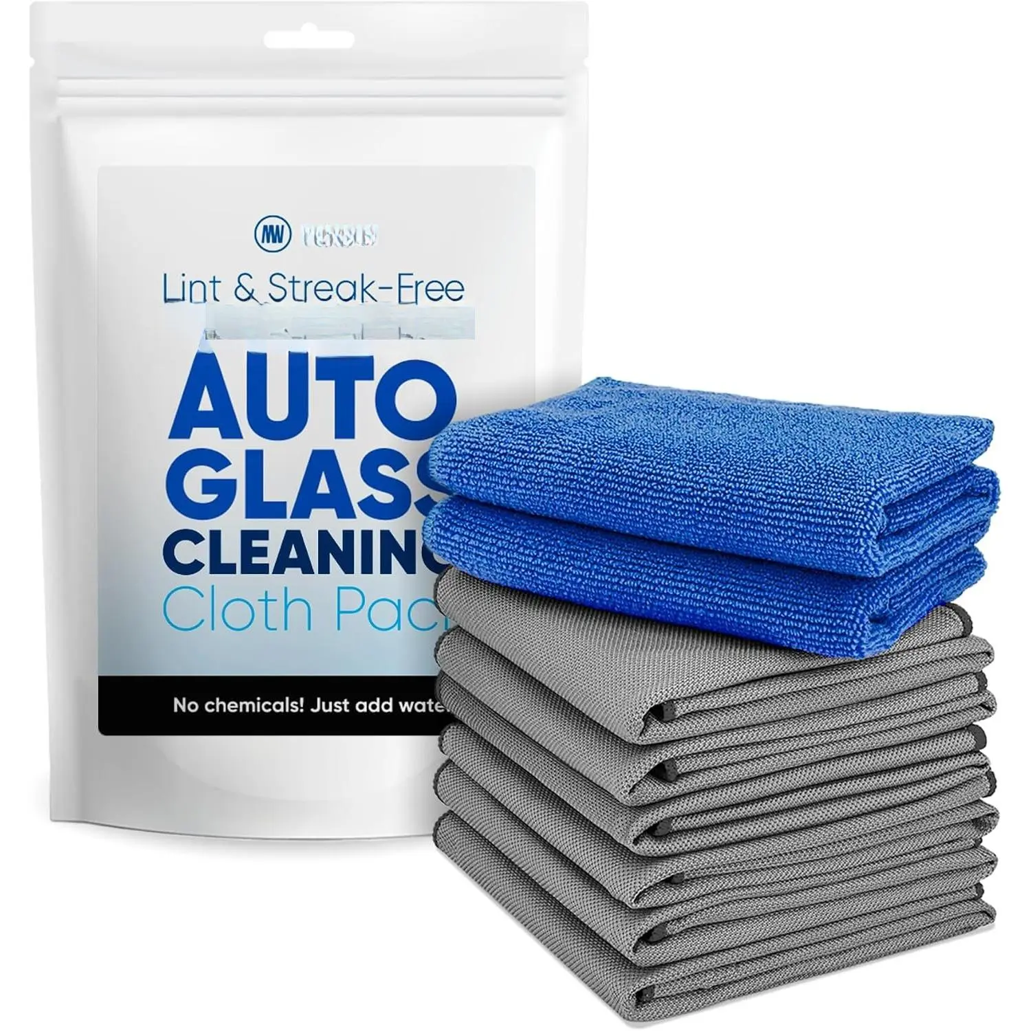 Claro Glass Towels  Detailing 8-Pack – Streak Free Windshield Cleaner Cloth | Auto Glass Cleaner for  Windows, Mirrors & Screens |   Cleaning Cloth for Detailing & Interior Use