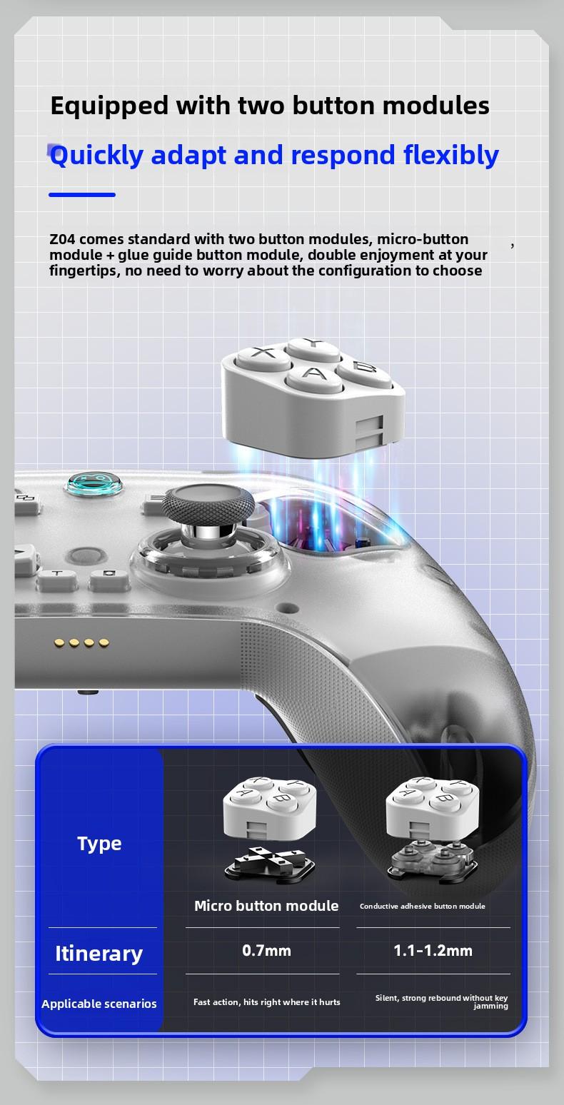Wireless Bluetooth Handle Charging Base Magnetic Steam Gamepad Hall Rocker Android/iOS/PC PS5 Controller with Touchpad PS4 Turbo Set play vital accessories retro game console stick lever back thumbsticks grip dual vibration double Xbox function axis gyro