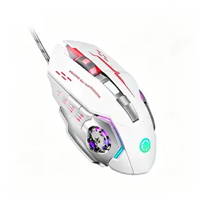 Wireless Gaming Mouse, 4th Gear Adjustable 3200 DPI Mouse with LED Backlit, Hyper-fast Scroll Wheel with Side Buttons, Programmable Universal Mouse