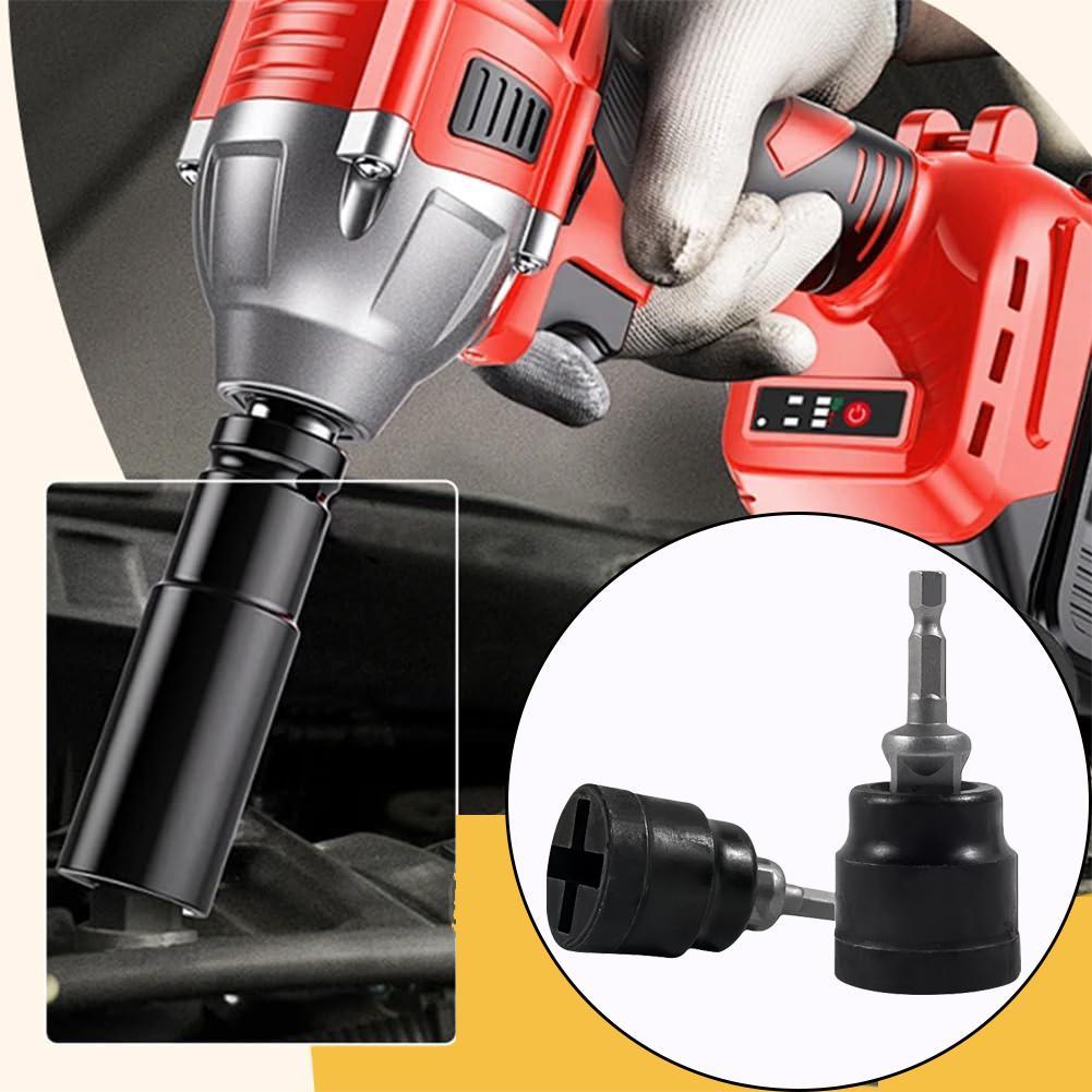 Universal Jack Socket Adapter for Hand Drill Rust-resistant Steel Converter for Scissor Car Jack Easy Tire Change Tool High-strength Chromium Vanadium Steel Corrosion Resistant Wrench Extend Rod Bolt and Nut Extractor Set Black Friday Multi-Tool kit micro