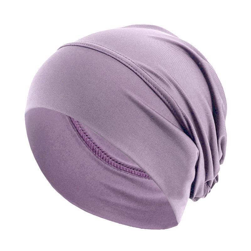 Muslim Elastic Turban Hat, Inner Cap, Chemo Cap, Hair Protection Bonnet