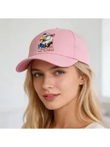 Trendy Unisex Trucker Hat for Celebrating The 4Th of July - USA Flag Eagle Cap for Independence Day, Perfect for Year-Round Daily Use, Adjustable And Lightweight Baseball Cap | Casual Cap, Baseball Hat