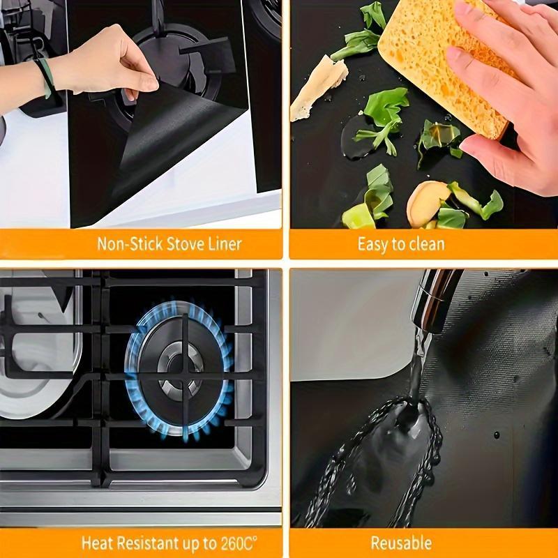 Stove Cover, Stove Protector for Gas Range, Reusable Non-stick Washable Stove Guard, Heat Resistant Protector for Kitchen