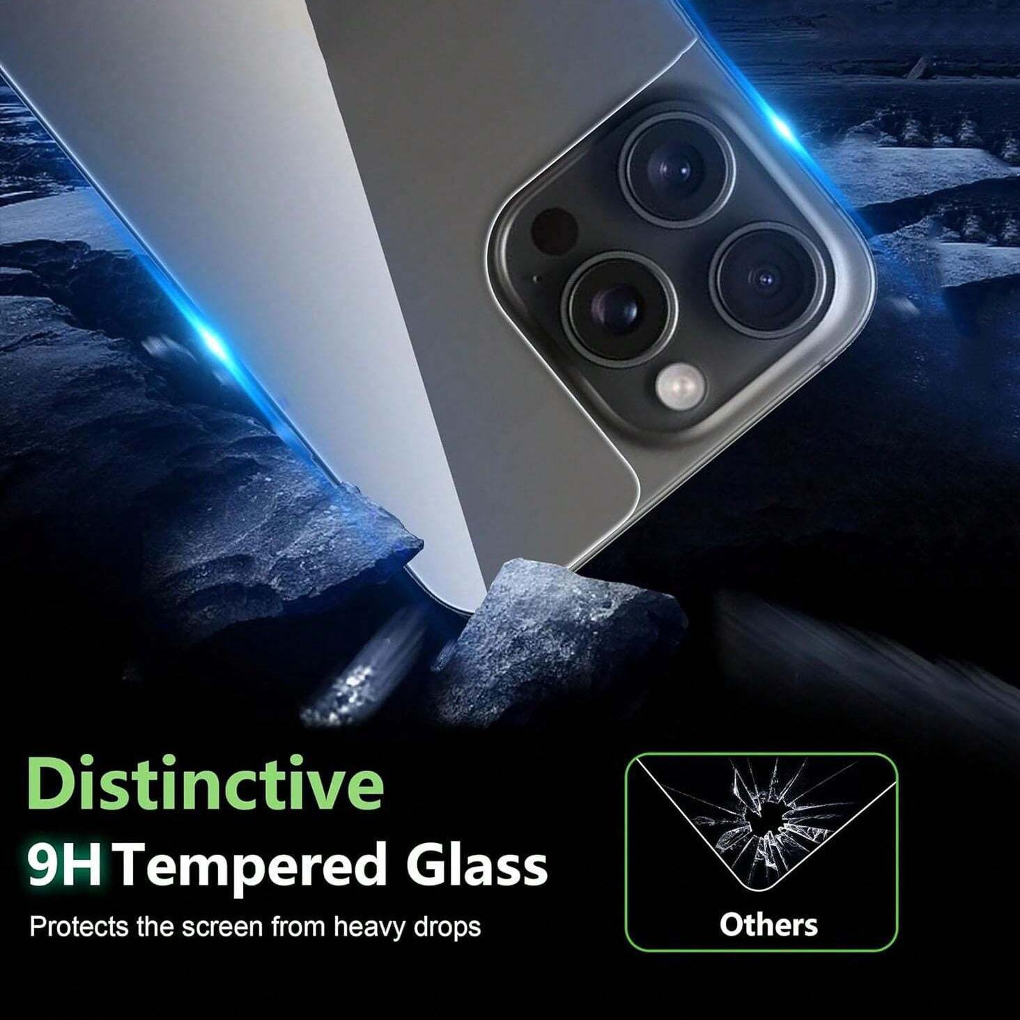 Tempered Glass Phone Back Screen Protector, 3 Counts Full Coverage Phone Back Screen Protective Film, Phone Accessories Compatible with iPhone, Smartphone, Cellphone