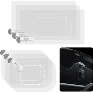 Dashcam Windshield Sticker, Sturdy  HUD Screen Sticker Film Easily   & Falling, Durable and  Windshield Applicator for   Cam (6)