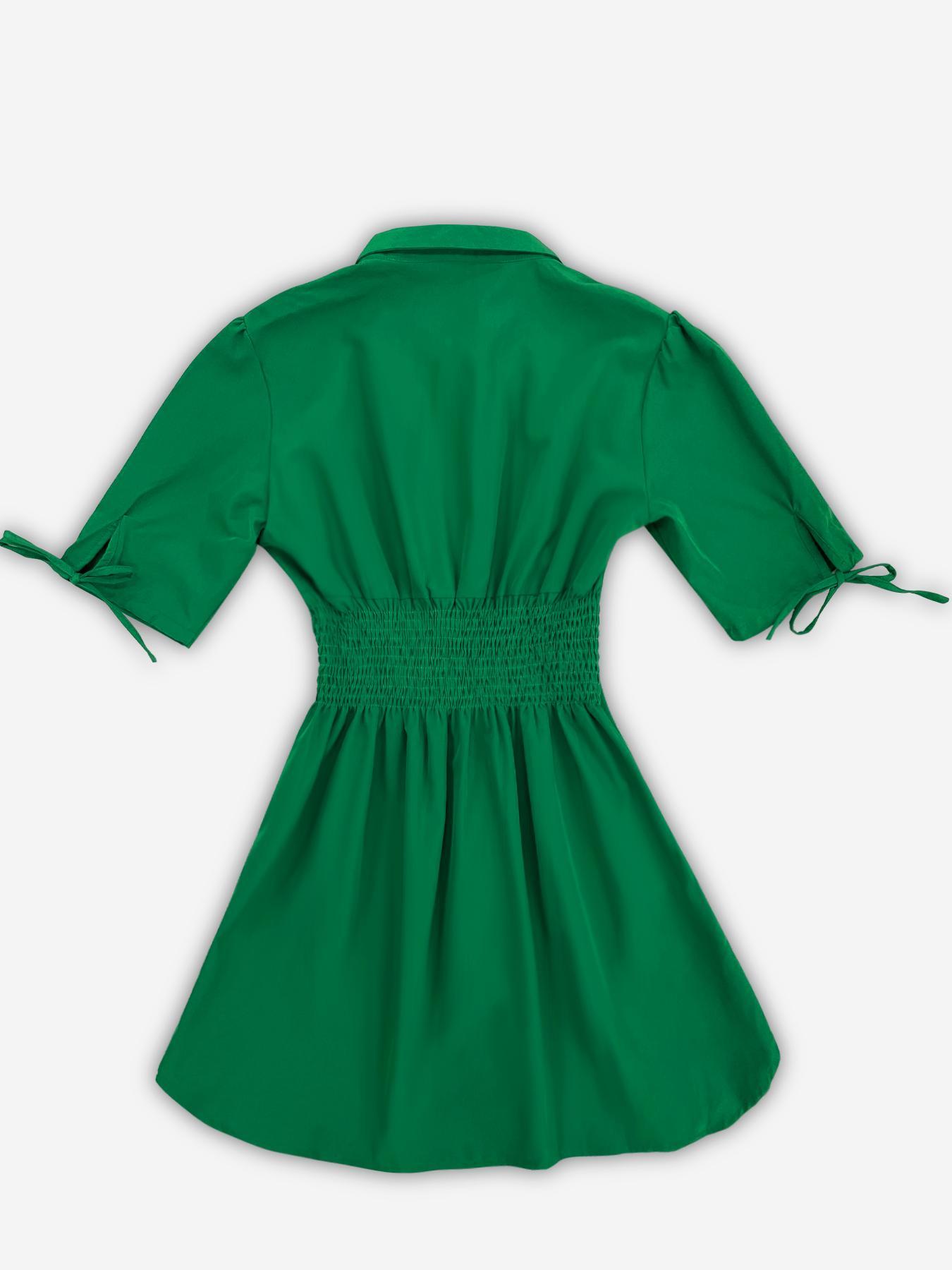 Women's Sexy V Neck Shirtwaist Mini Dress, Basic Slim-Fit Woven Fabric, All-Season Casual Wear, Perfect for Any Occasion