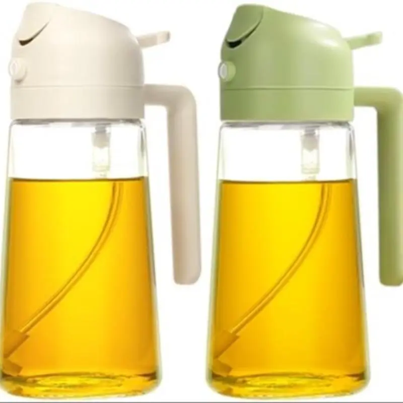 Clear Glass Oil Dispenser Bottle, Kitchen Seasoning Bottle for Soy Sauce & Vinegar, Cooking Oil Container, Glass Oil Pourer, Oil Bottles for Kitchen #GLOBAL PICKS