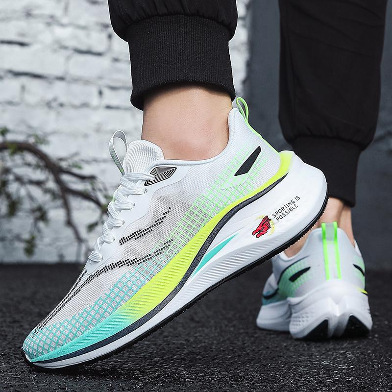 (New)New Four-Season Thick-Soled Sneakers for Men, Large Size Basketball Shoes with Shock Absorption, High-Quality Running Shoes, Casual Comfortable Outdoor Breathable Daily Wear Essential Fashion Shoes