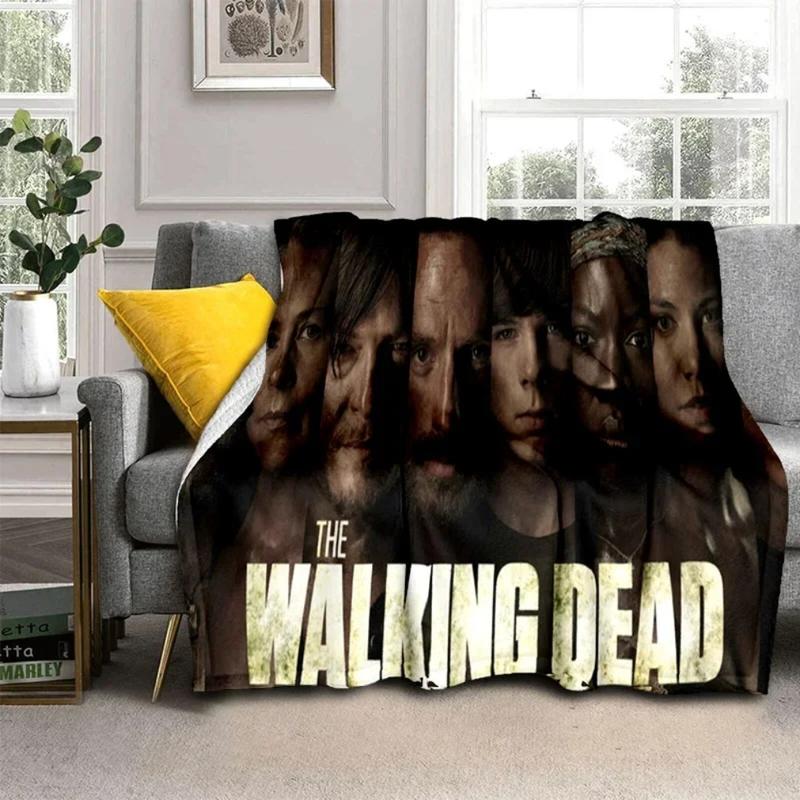 3D Horror TV The Walking Dead TWD Blanket,Soft Throw Blanket for Home Bedroom Bed Sofa Picnic Travel Office Cover Blanket