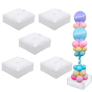 Party Balloon Base Set, 5 Square Water-Filled Bases, Balloon Arch Support, Ideal for Parties, Weddings, Graduations, Birthdays