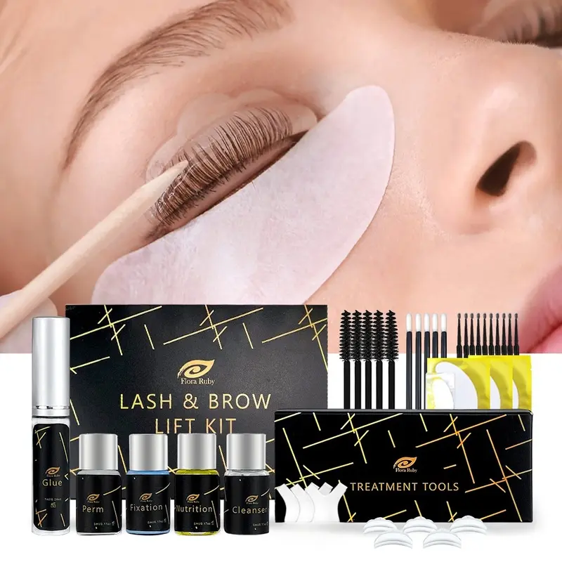 Premium Korean Eyelash Perm Kit Lash Lift Keratin Set Gentle Long Lasting Curl Cold Wave Eyebrow Lash Care Body Skincare Glow Set