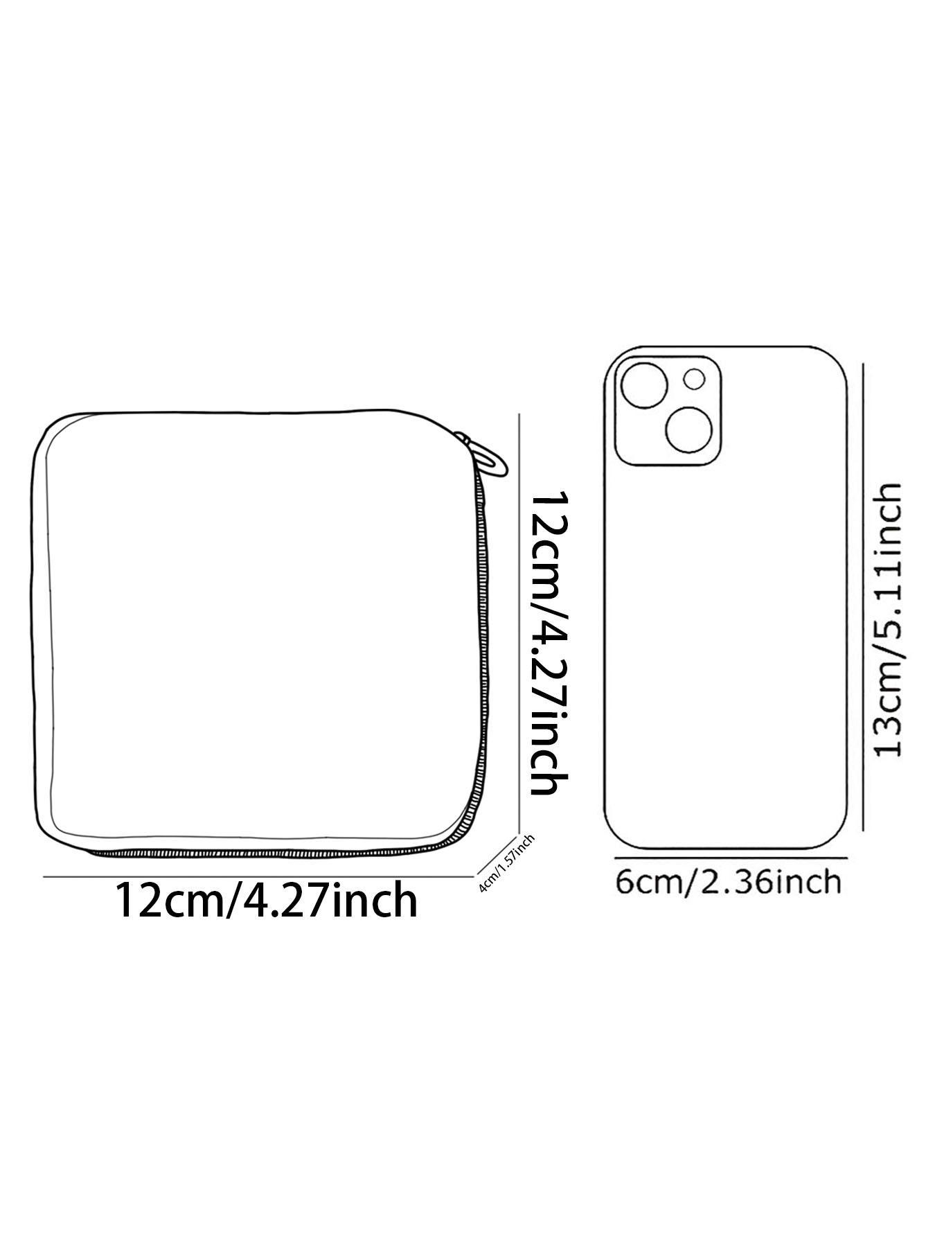 Moon & Star Pattern Portable Sanitary Napkin Storage Bag, Lightweight Tissue Bag for Women's Products, Travel Cosmetics Storage Bag, Travel Organizer Bag