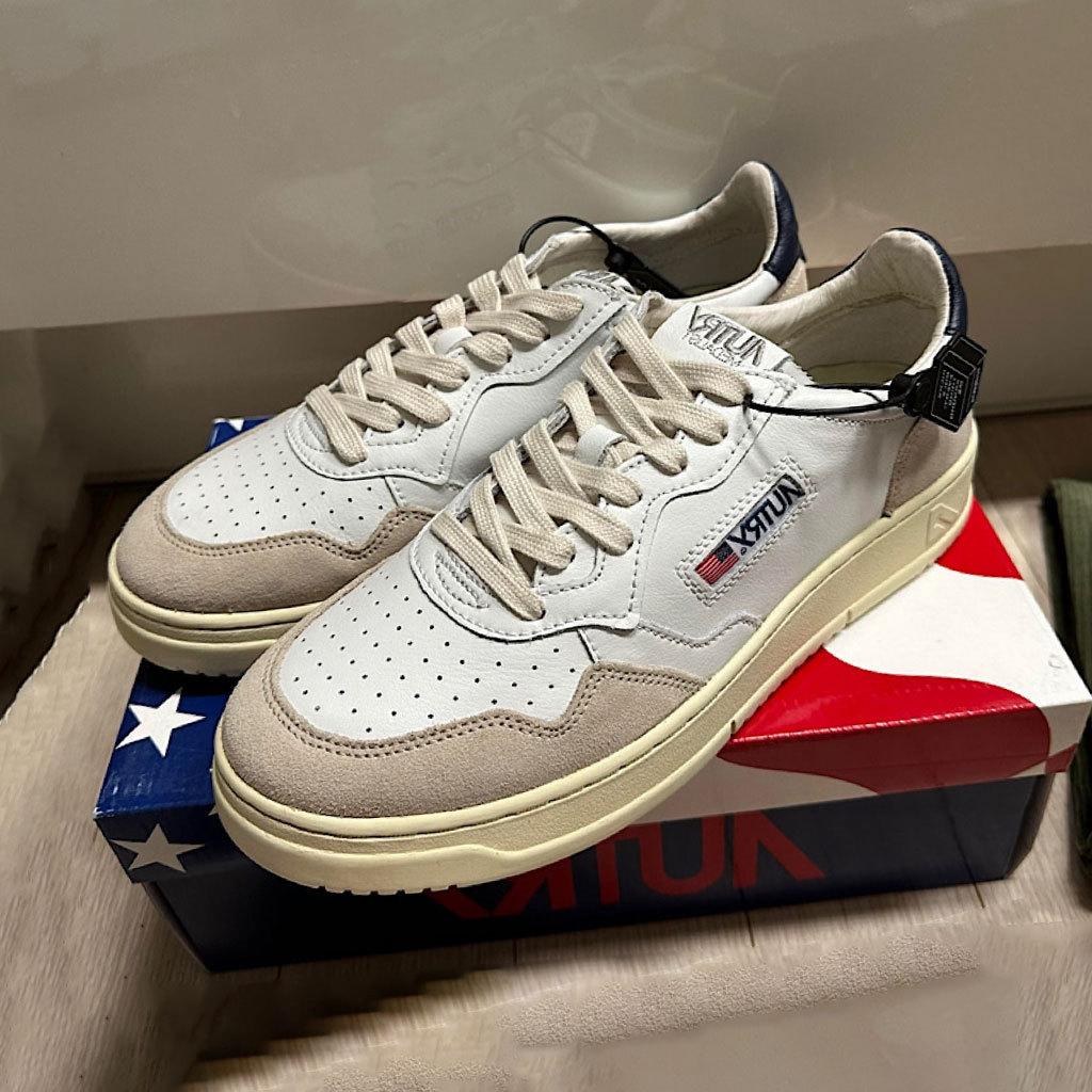 Shoes similar to Yu Shuxin's, color-blocked sneakers, thick-soled lace-up casual shoes, white sneakers for women Sneakers Comfortable Cloud comfort Lightweight