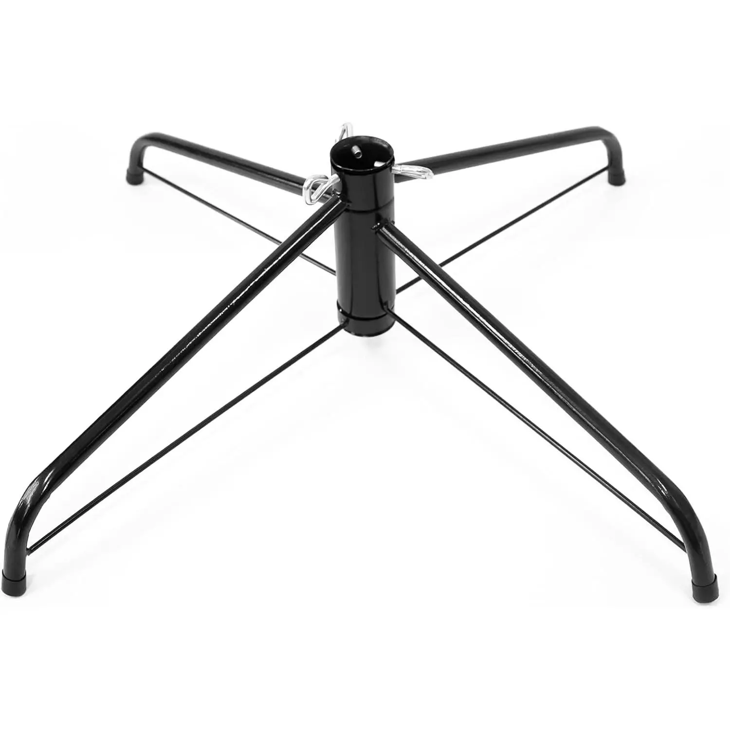 16.9 inch Christmas Tree Stand for Artificial Trees, Folding Christmas Tree Base for 3 Ft to 6 Ft Artificial Trees, Fits 0.5-1.25 Inch Tree Pole (Green)