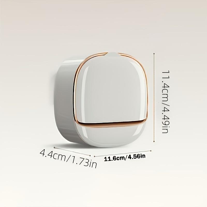 3-Color Light Luxury High-End Wall-Mounted Leak-Proof Soap Dish with Cover and Drip Tray, Suitable for Shower Rooms or Kitchens, Keeps Soap Dry and Prevents Water Accumulation, Elegant Countertop Wall Decor, 11 Holiday Decorations, Not Just Beautiful