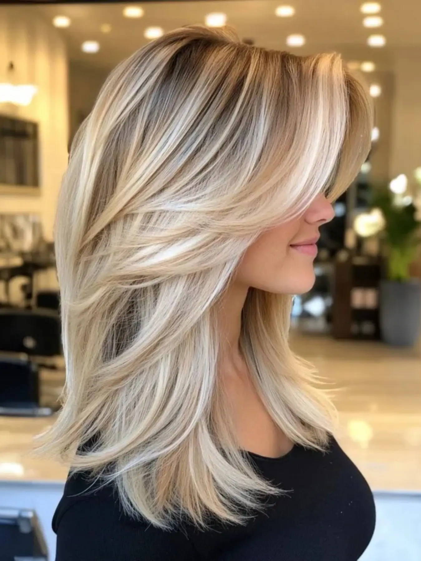 Soft 14-Inch High-Light Blonde Wavy Wig, 100% Human Hair, Baby Yarn Lace Front, Daily Wear, 13x4, Natural Look, Comfortable Fit