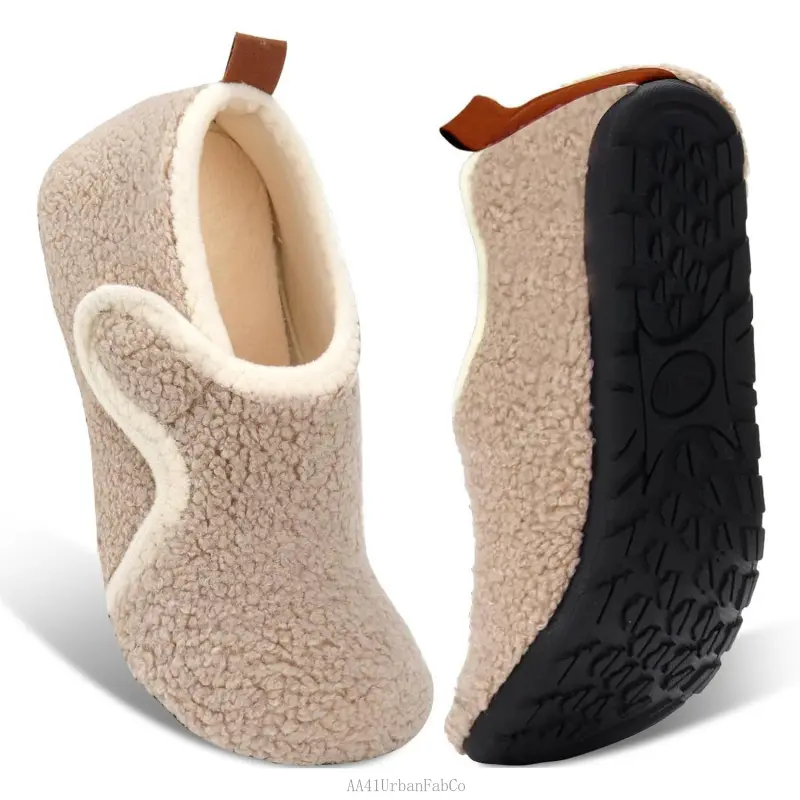 Unisex Women's Lightweight Comfy Barefoot Slide Slipper Socks with Rubber Sole for Bedroom, Travel - Indoor Leisure Outdoor Recreation Footwear AA41UrbanFabCo