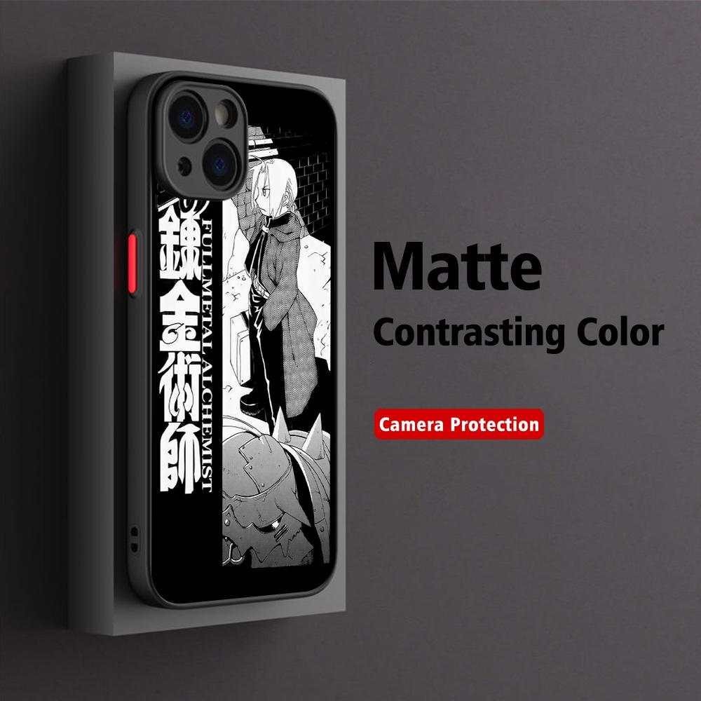 Anime Fullmetal Alchemist Phone Case For iPhone 17 16 15 14 13 12 11 Pro Max X XR XSMax  Plus Matte Transparent Back Cover