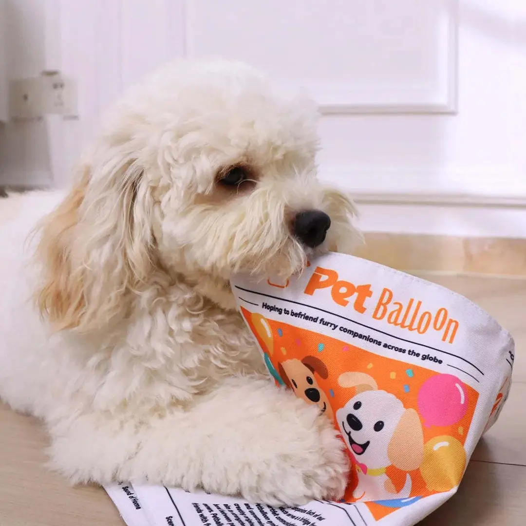 Durable Washable Newspaper Dog Sofa Chew Toy, Non-Toxic Safe Puppy Interactive Toy, Teeth Cleaning, Indoor Outdoor Play, Small Medium Puppies, Interactive Tough Chewer