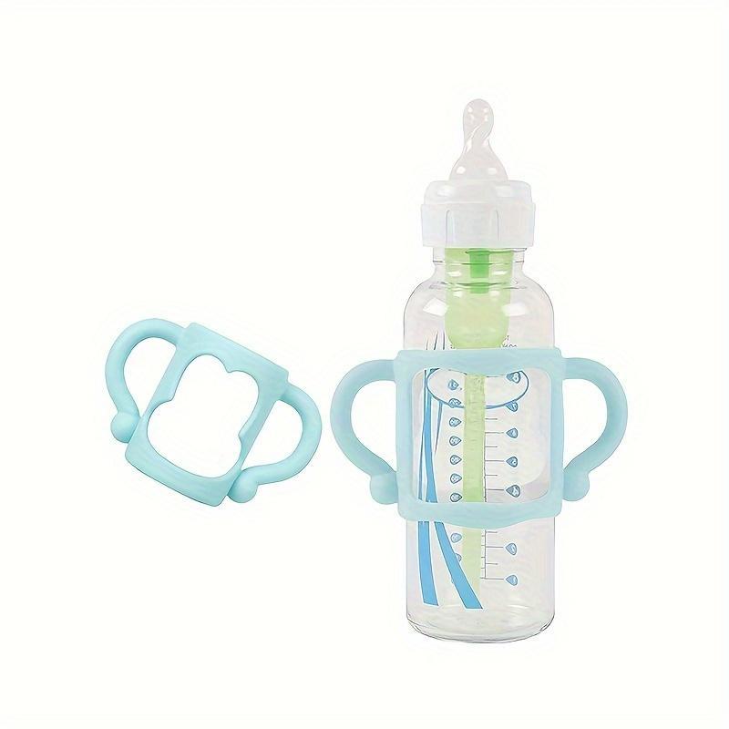 1pcs/2pcs Baby Bottle Handles and Silicone Sleeves, Multi-Functional Design for Easy Grip, Ideal for Confident Infant Newborn Baby Feeding