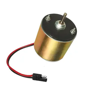 6-12V Durable Efficient Versatile Deer Feeder Motor 1/4" Drive Shaft with S-Plug Connector for Game Automatic Feeding Kit