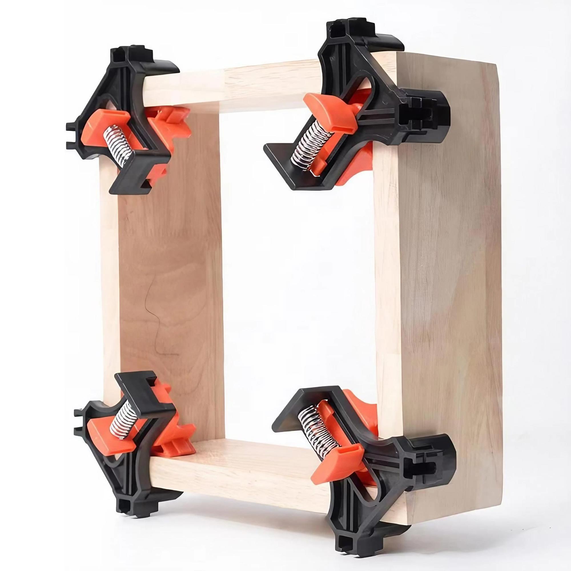 Woodworking Right Angle Clamp, Right Angle Clamp, Fixing Right Angle Tools, Suitable for Making Picture Frames, Fish Aquariums, Cabinets, Hardware