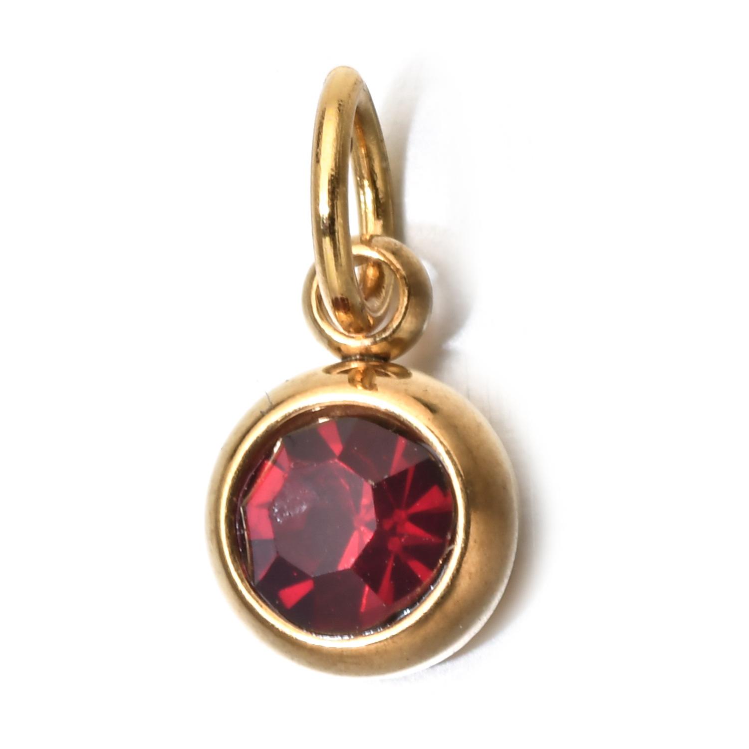 26 Initial Letters Stainless Steel Birthstone Pendant Necklace Dainty Clavicle Chain Ideal Gift For Mom