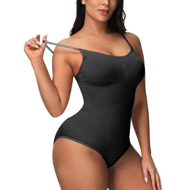 Women’s Slimming Bodysuit Shapewear Minimalist Straps Breathable Fabric Soft Spandex Womenswear Adjustable Casual Seamless Compression Fit Sexy Basic formador  con
