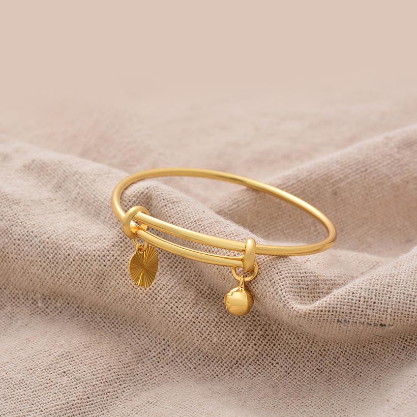 African Gold Color Bangles For Child Indian Middle Eastern Nigerian Wedding Luxury Plated Jewellery Brazilian Baby Bangles