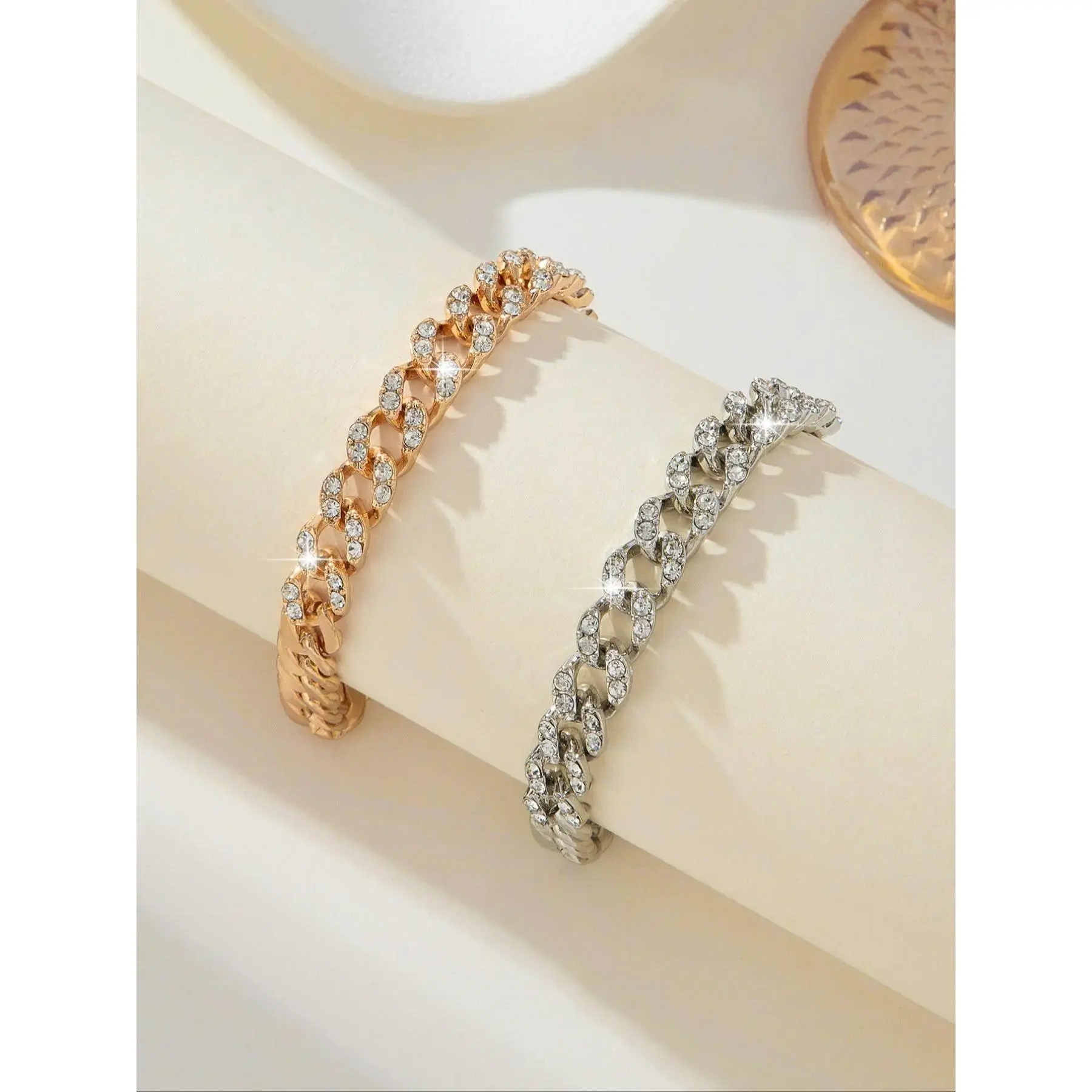 Women's Elegant Cuban Chain Design Anklet, Fashionable Anklet for Women, Trendy Versatile & Exquisite Jewelry for Birthday Gift, Trendy Jewellery Accessories, Elegant Accessory, Foot Jewelry