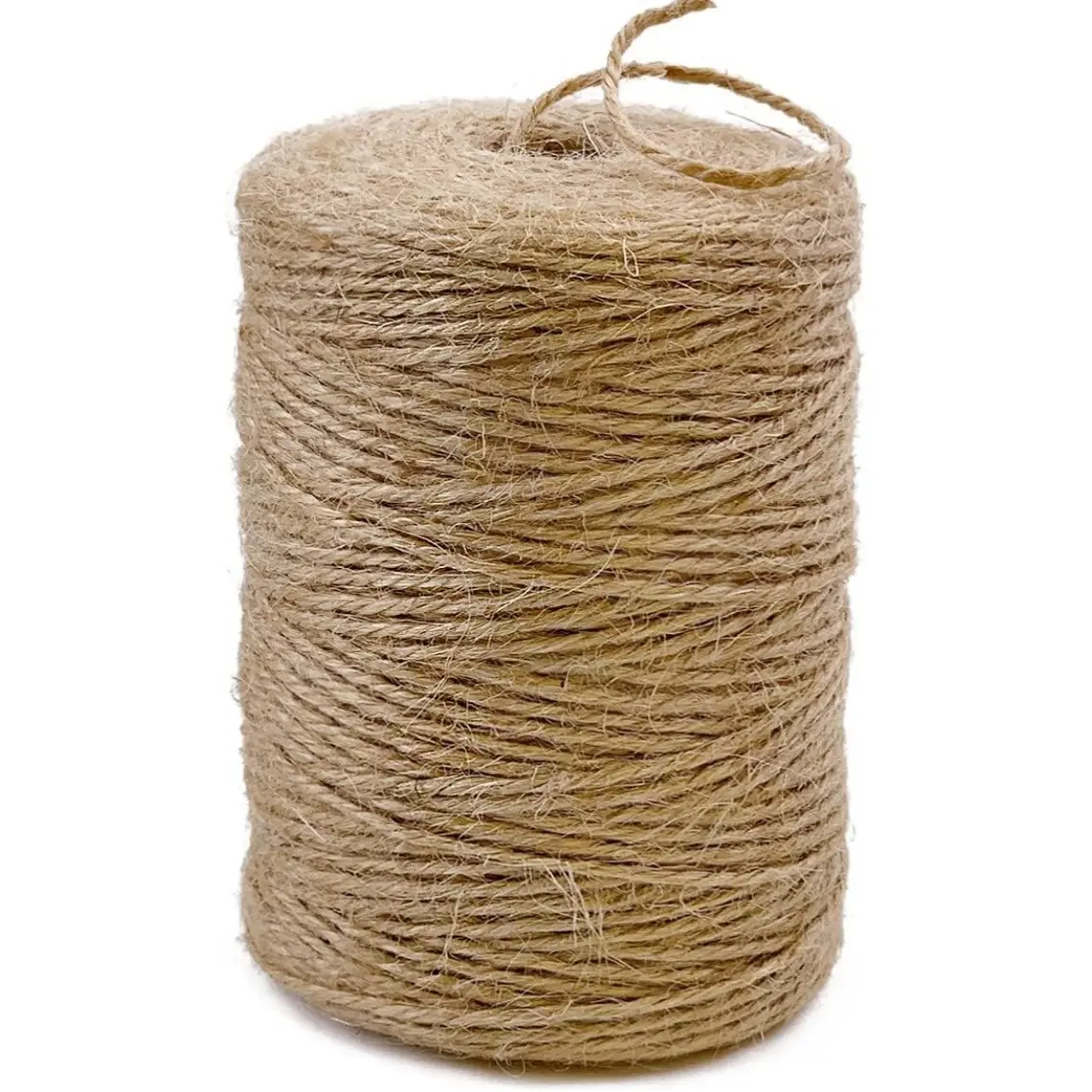 Natural Jute Rope, 328 Feet Long, Ideal for Handcrafts, Gift Wrapping, Gardening, Crochet, Knitting, Embroidery, Home Decor (, 2mm X 328ft)