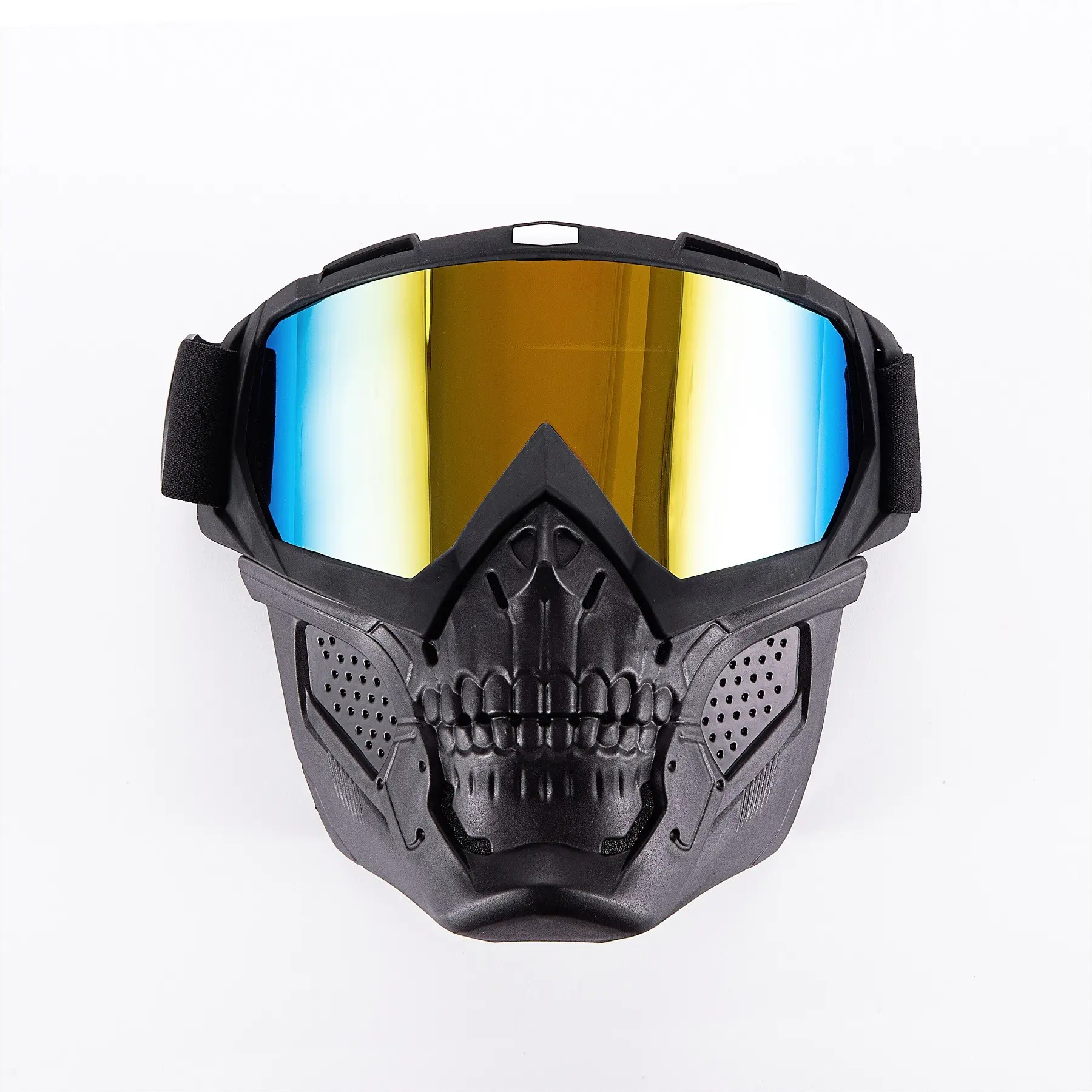 1pc Cycling Mask Cs Tactical Skull Mouth Mask, Motorcycle Off-Road Windproof Lens Helmet Goggles, Riding Windshield Protector