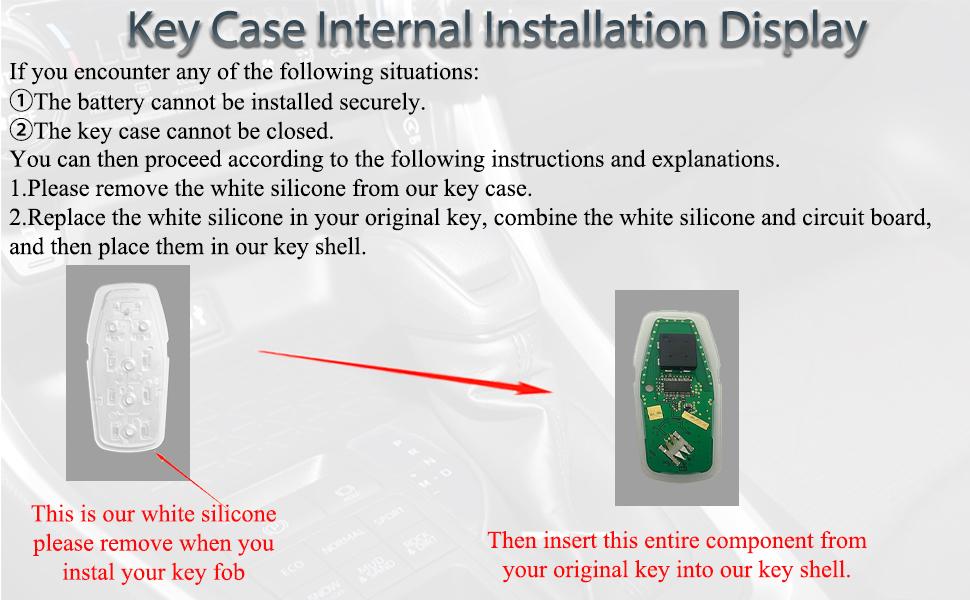 Key Fob Shell Case Replacement Fits for Ford Mustang Fusion Edge Explorer F150 F250 F350 Lincoln MKZ MKX MKC 2014-2017 Keyless Entry Remote Control 5 Button Pad Cover M3N-A2C31243300