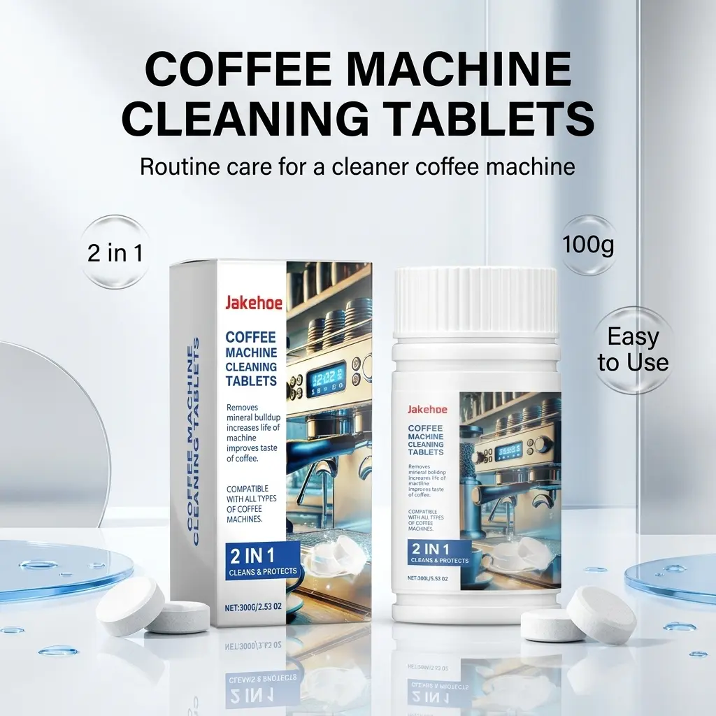 Coffee Machine Cleaner Tablets, Descaling Cleaning Tabs for Coffee Makers, Espresso Machines, Coffee Pots, Drip Brewers, Filters, Brew Heads, Stains, Limescale, Mineral Buildup, Coffee Residue, Appliance Care and Daily Maintenance Use
