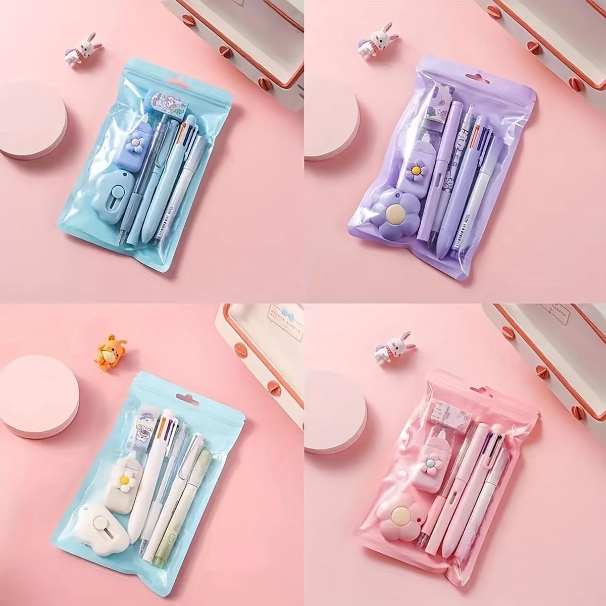 Cute Stationery Set, 1/4 Sets Writing Essentials Set, Pen Set, School Supplies Gift for Student & Stationery Supplies for Home School Office