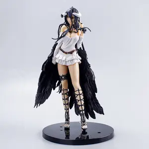 21cm Albedo Action Figures black wings Protector PVC Collectile figure Undead girl home Decoration Model Toys For kid gift