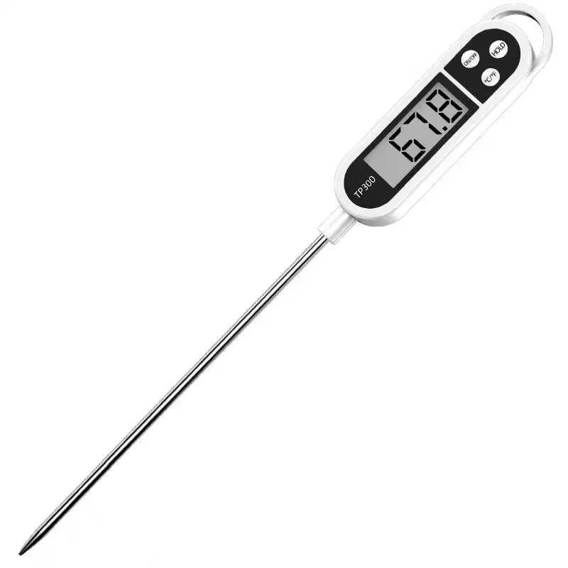 Digital Meat Food Thermometer For Cooking Kitchen BBQ, Probe Instant Read Thermometer With Long Probe For Candy Candle Milk Yogurt Deep Fry Roast Baking Temperature