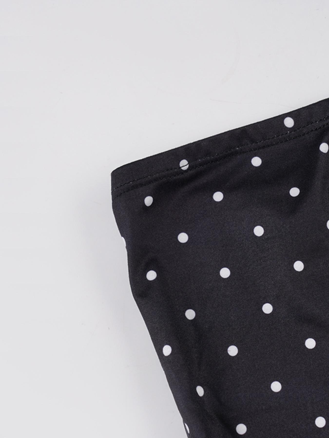 Women's Y2K Polka Dot Crop Top & Shorts Set, Slim-Fit Summer Outfit, Casual Fashion Style for Women, Perfect for Daily Wear