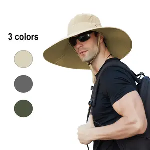 Super Wide Brim Sun Hat, UPF 50+ UV Protection, Waterproof & Breathable Bucket Hat, Unisex, Perfect for Fishing, Hiking, Camping, and Outdoor Activities (Father's Day Gift) protection hat ideal choice cap summervibes☀️