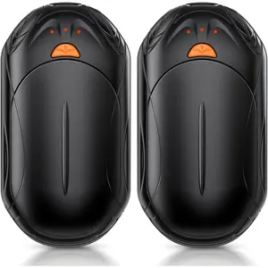 Rechargeable Hand Warmers 2 Pack, Electric Pocket Heaters with Smart Heating Chips and Long Safe Heat for Christmas Gifts, Outdoor Sports, Hunting, Golf, Camping and Cold Weather Use