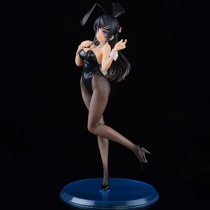 Yoshida Mai Bunny Girl Figure, Silk Leather Jacket, Anime Collectible Doll, Secondary Dimension Gift, Ornament, Collectible Pvc Figure, Figurine, Collectible Items