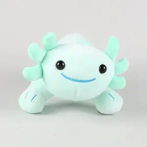 25cm Kawaii Cartoon Salamander Doll Axolotl Plush Toy Stuffed Animal Plushies Doll Baby Kids Birthday Gift Room Decor