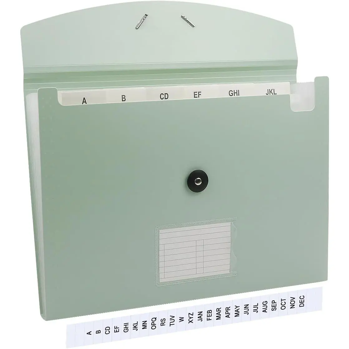 Green Expandable File Folders, Expanding Receipt Organizer, Accordion Folder File Folders, Important Document Organizer​, Accordion Folder for Office/School